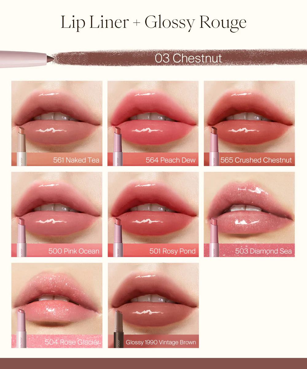 Glossy Rouge & Lip Liner Duo - Image 5