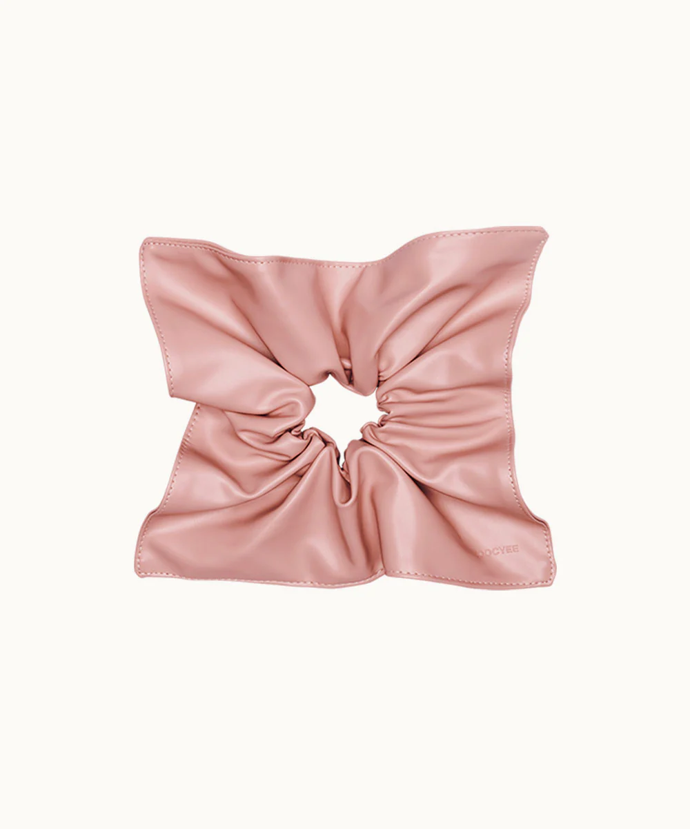 Leather Hair Scrunchie - Image 3